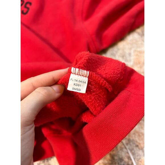 Vintage Y2K red oversized sweatshirt Buccaneers Tampa Bay Bucs Football cozy - Picture 7 of 9